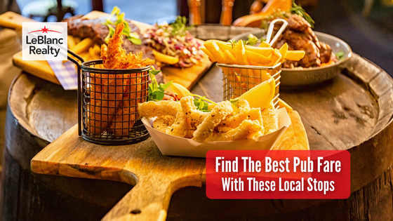 Spend an evening with great food and drinks at these local pub-style restaurants and grills.